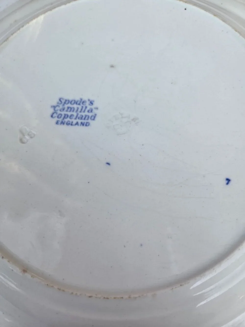 Spode's Camilla Copeland Blue & White Antique 10 3/8
